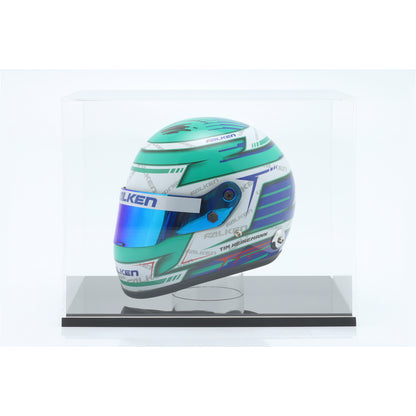 Vitrine aus hochwertigem Acryl für Mini Helme im Maßstab 1:2