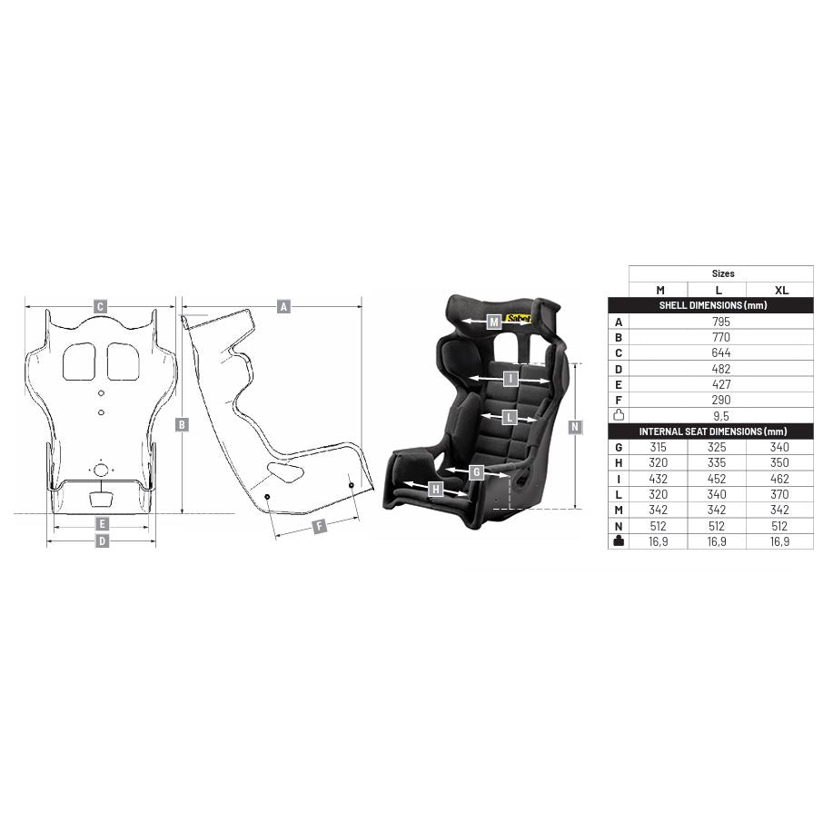 Sabelt GT-AM SimRacing Sitz FIA Schalensitz