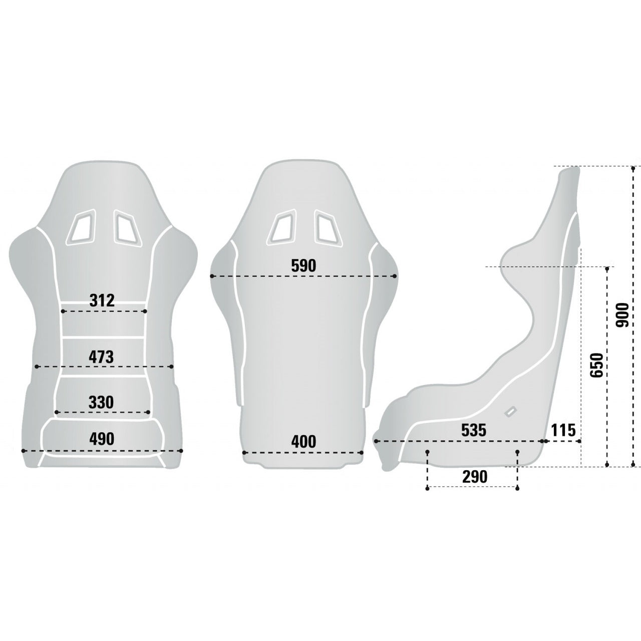 Sparco Grid Q SimRacing Sitz FIA Schalensitz